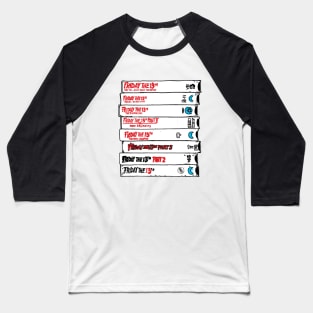 Jason VHS tapes collection Baseball T-Shirt